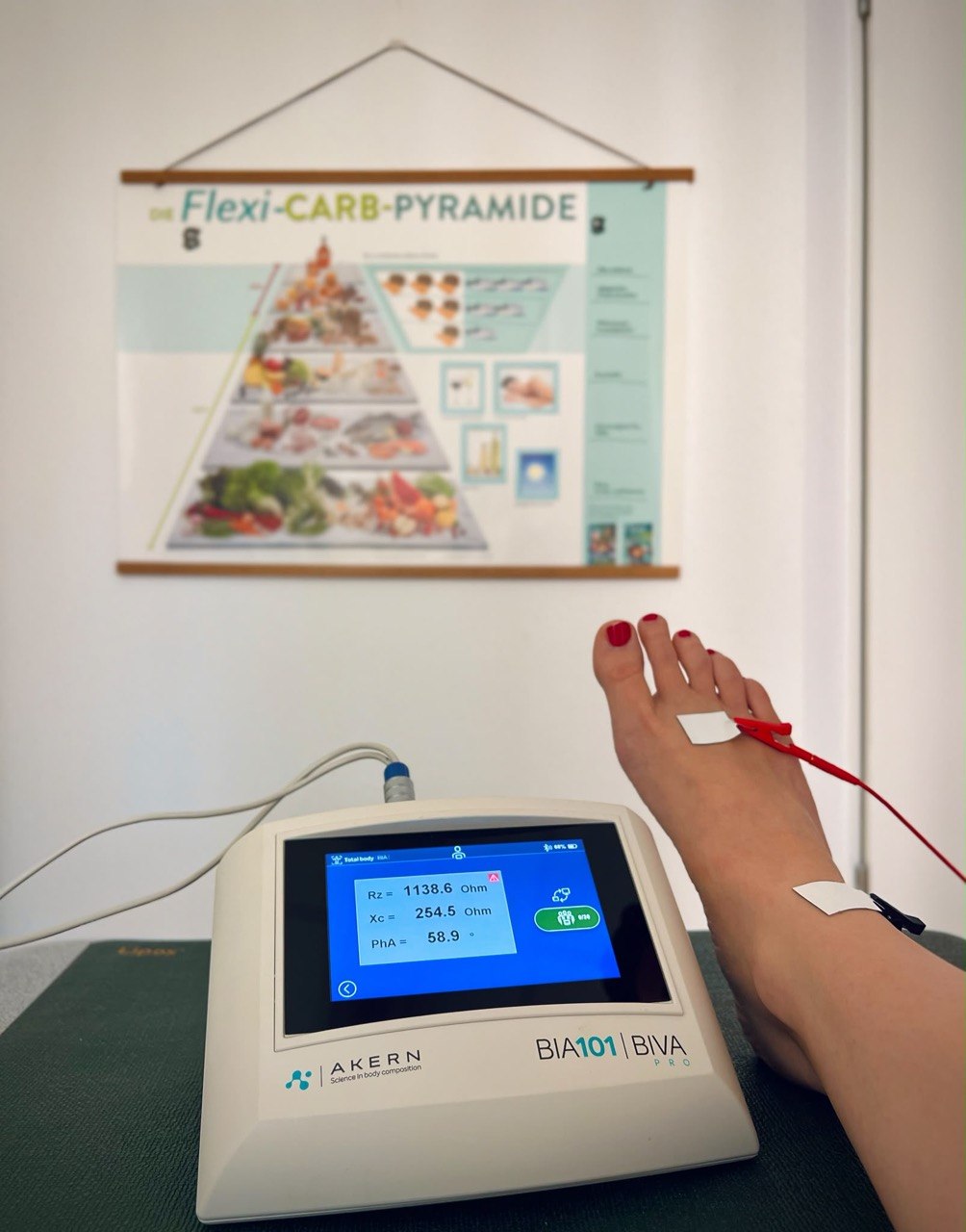 Bioimpedanzanalyse-Gerät in der Praxis